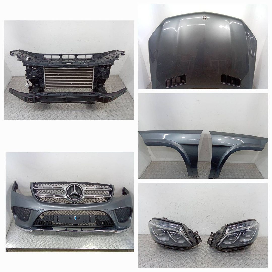 передняя часть (ноускат) Mercedes-Benz GLS-Класс X166 2018, A1669062903, A1669063003