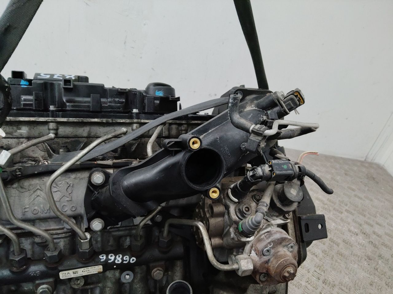 патрубок интеркулера Peugeot 208 1 поколение 2012, 1.4 л., 8HR (DV4C), дизель, 9685282480