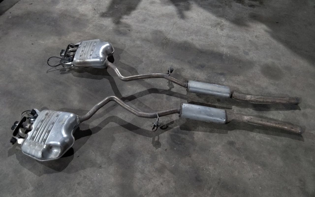 глушитель Mercedes-Benz S-Класс W222/C217/A217 2013, A2224911500, A2224911600