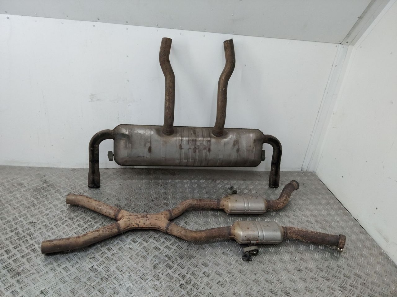 глушитель Mercedes-Benz GLE W166 2017, A1664905415, A1664905315