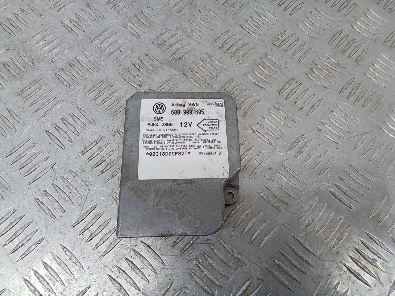 блок AirBag Volkswagen Sharan 1 поколение [рестайлинг] 2001, 6Q0909605