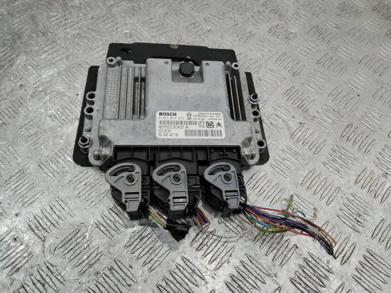 блок управления двигателем Peugeot 308 T7 2009, 1.6 л., дизель, МКПП, 9664843780