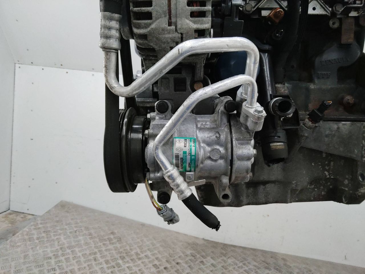 компрессор кондиционера Renault Modus 1 поколение 2006, 1.6 л., K4M 791, бензин, 8200365787