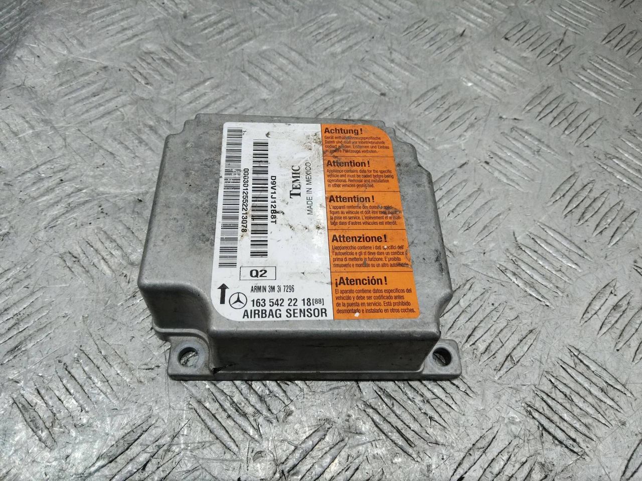 блок AirBag Mercedes-Benz M-Класс W163 2001, A1635422218