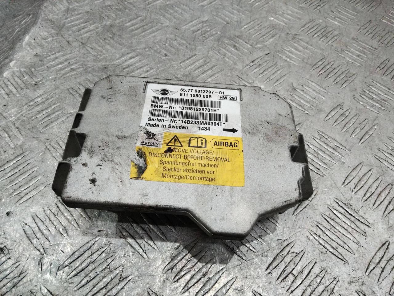 блок AirBag Mini Cooper 2 поколение [рестайлинг] 2013, 9812297