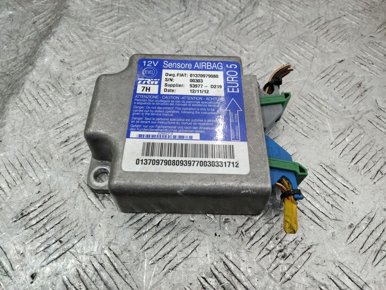 блок AirBag Citroen Jumper 2 поколение 2013, 01370979080