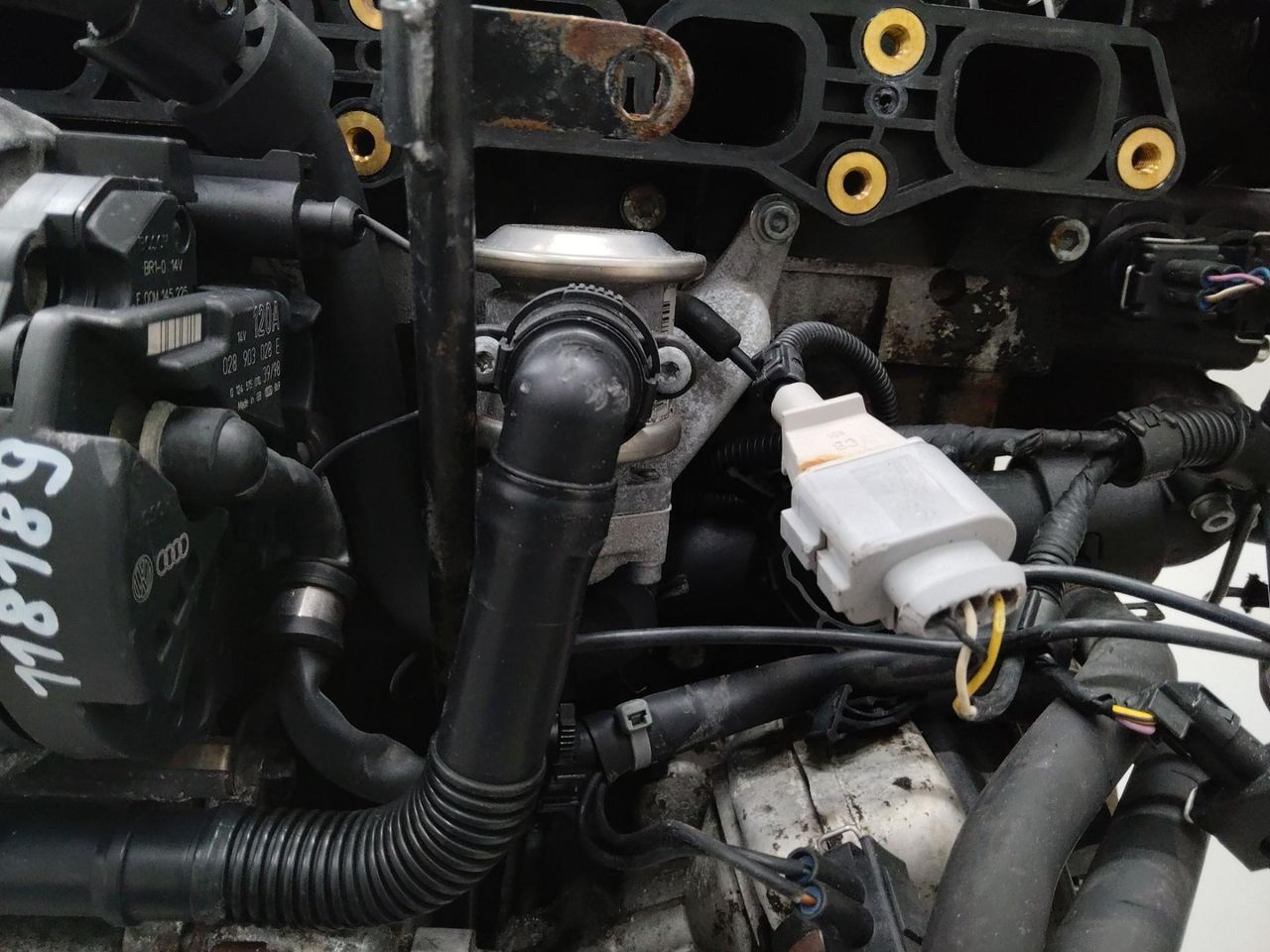 клапан EGR Volkswagen Golf 4 поколение 1998, 2.3 л., AGZ, бензин, МКПП, 021131101E