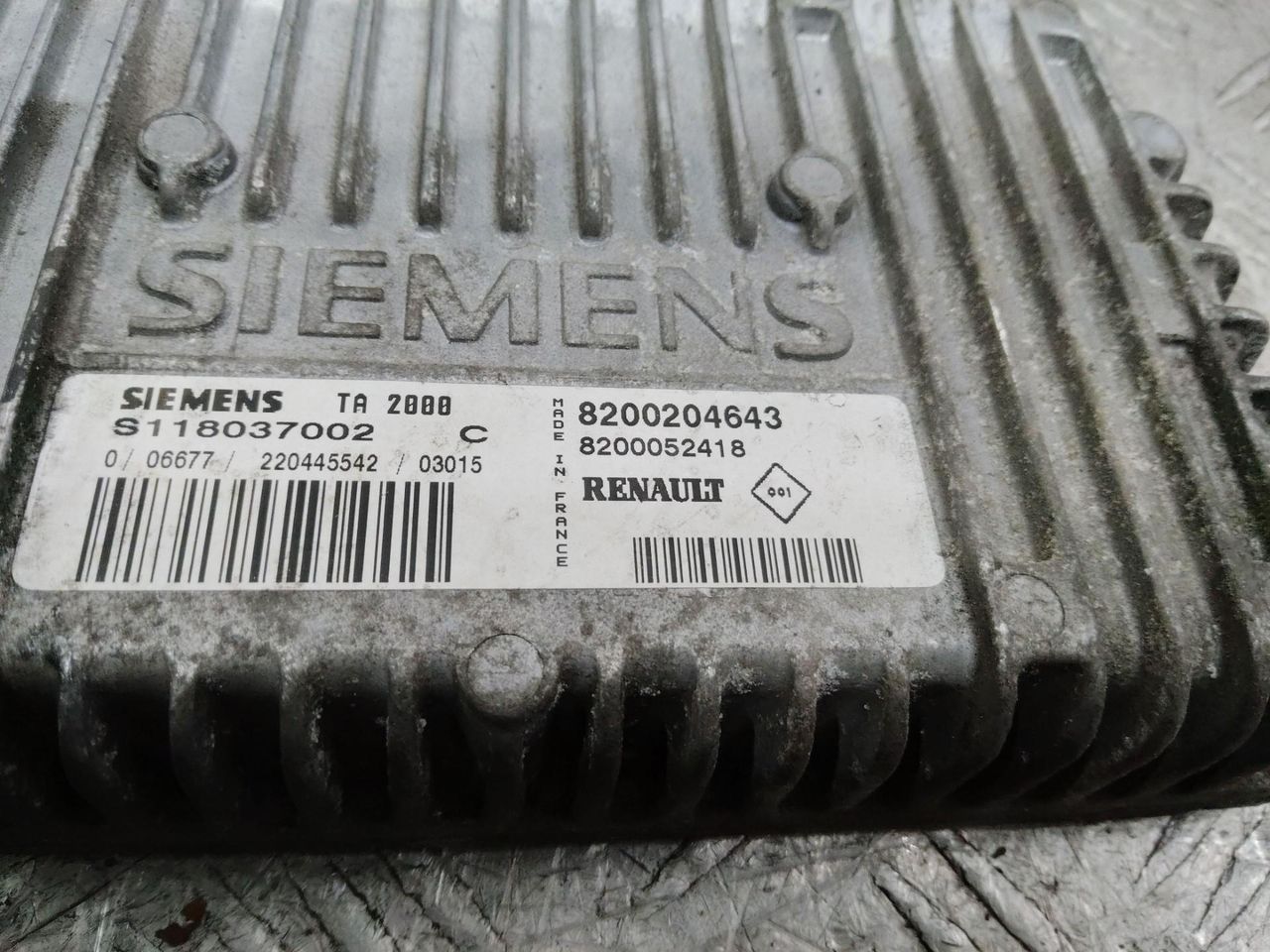 блок управления АКПП Renault Clio 2 поколение 2002, 8200052418, 8200204643