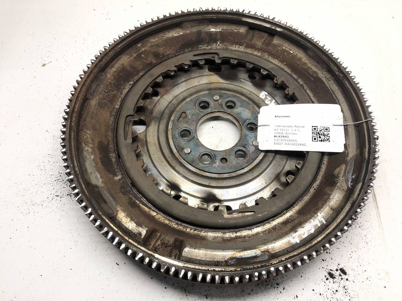 маховик Volkswagen Passat B7 2011, 1.4 л., бензин, АКПП, 03C105166AA, DSG7, 03C105266G, 03C105266T, 03C105266S, 03C105266Q