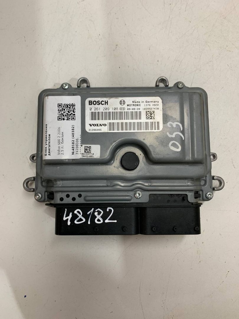 блок управления двигателем Volvo S80 2 поколение 2006, 2.5 л., бензин, 31286086, 0261209108