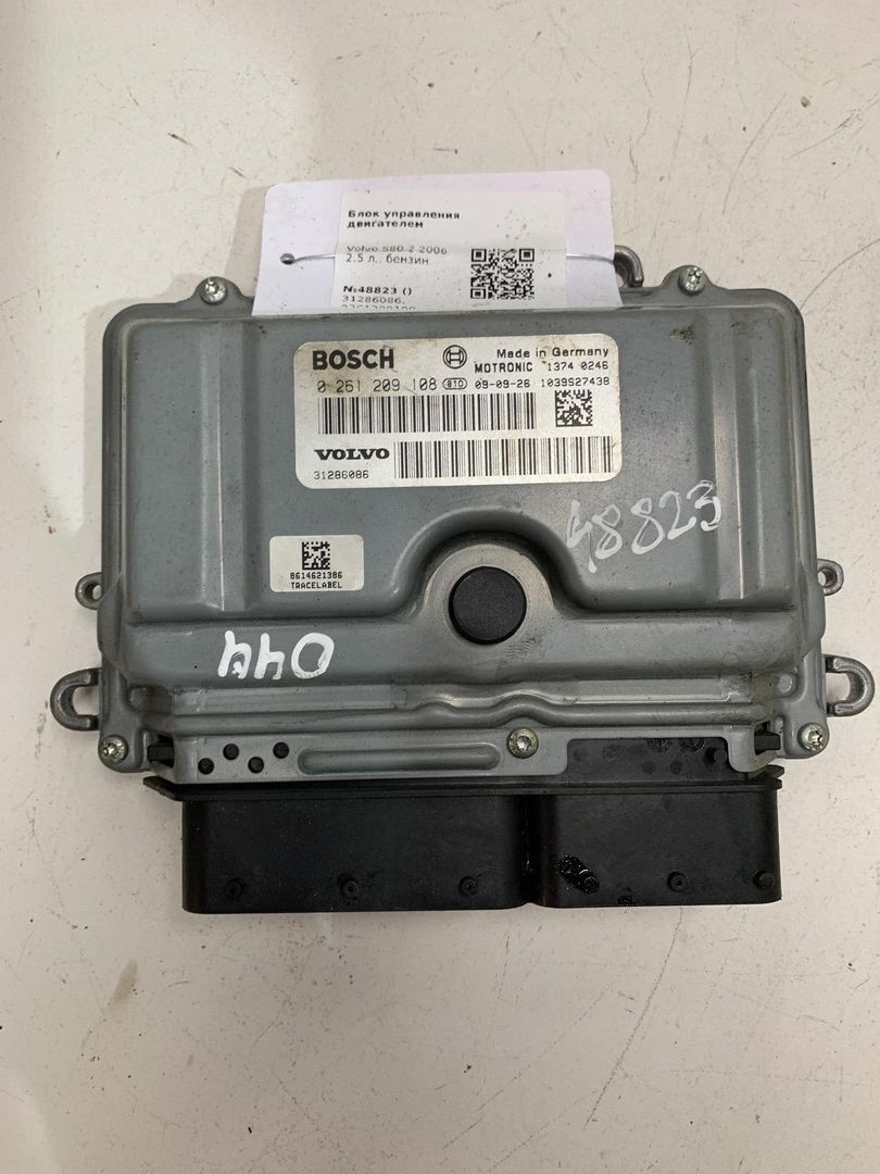 блок управления двигателем Volvo S80 2 поколение 2006, 2.5 л., бензин, 31286086, 0261209108