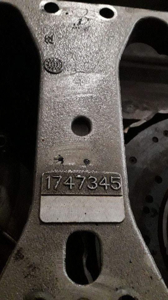 крепежная рама масляного поддона DAF XF 105 1 поколение 2008, 12.9 л., MX 340, дизель, МКПП, грузовик, 1747345 - фото №1