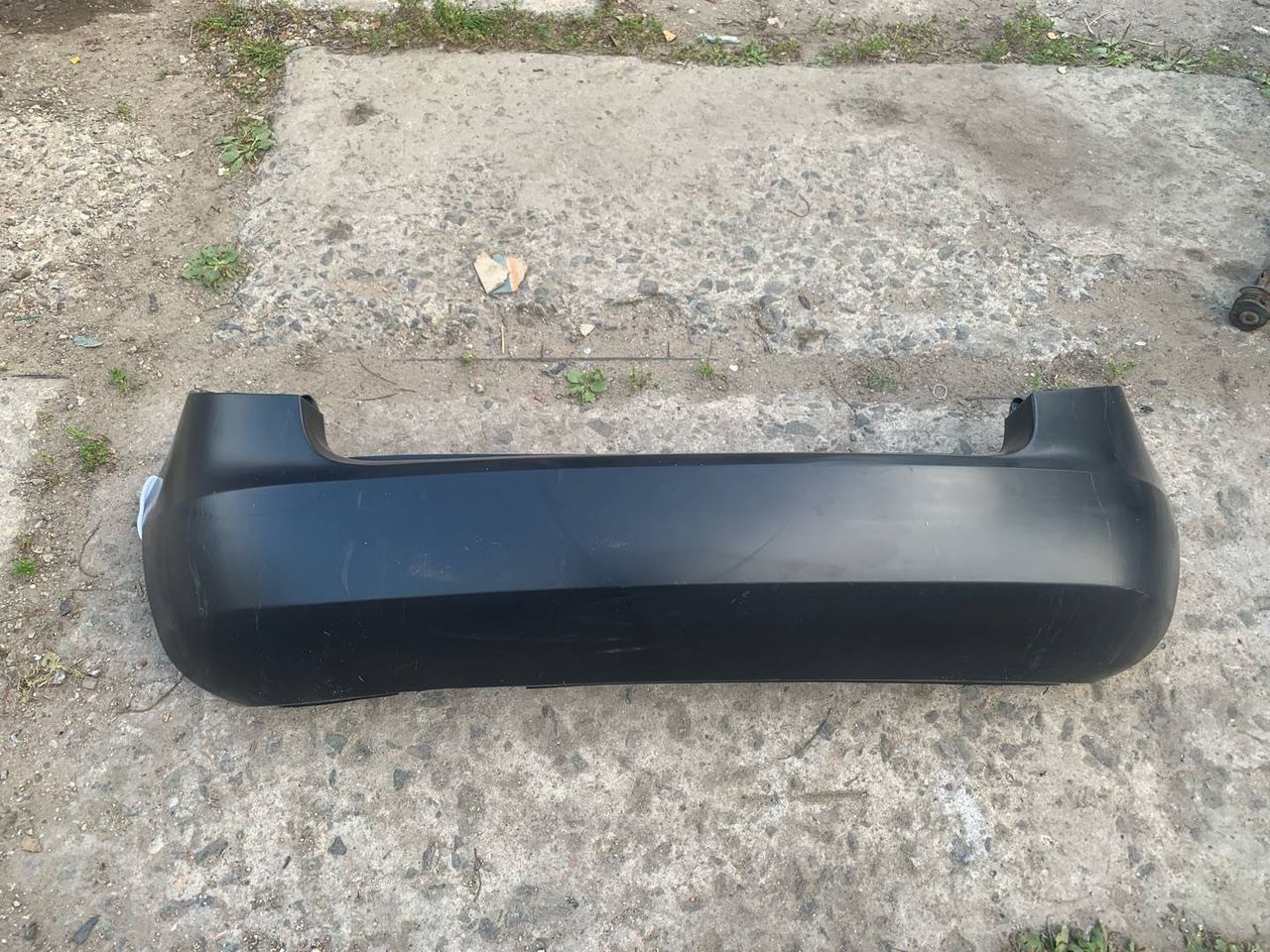 бампер задний Skoda Fabia 2 поколение [рестайлинг] 2012, хетчбэк 5 дв., 5J6807421J