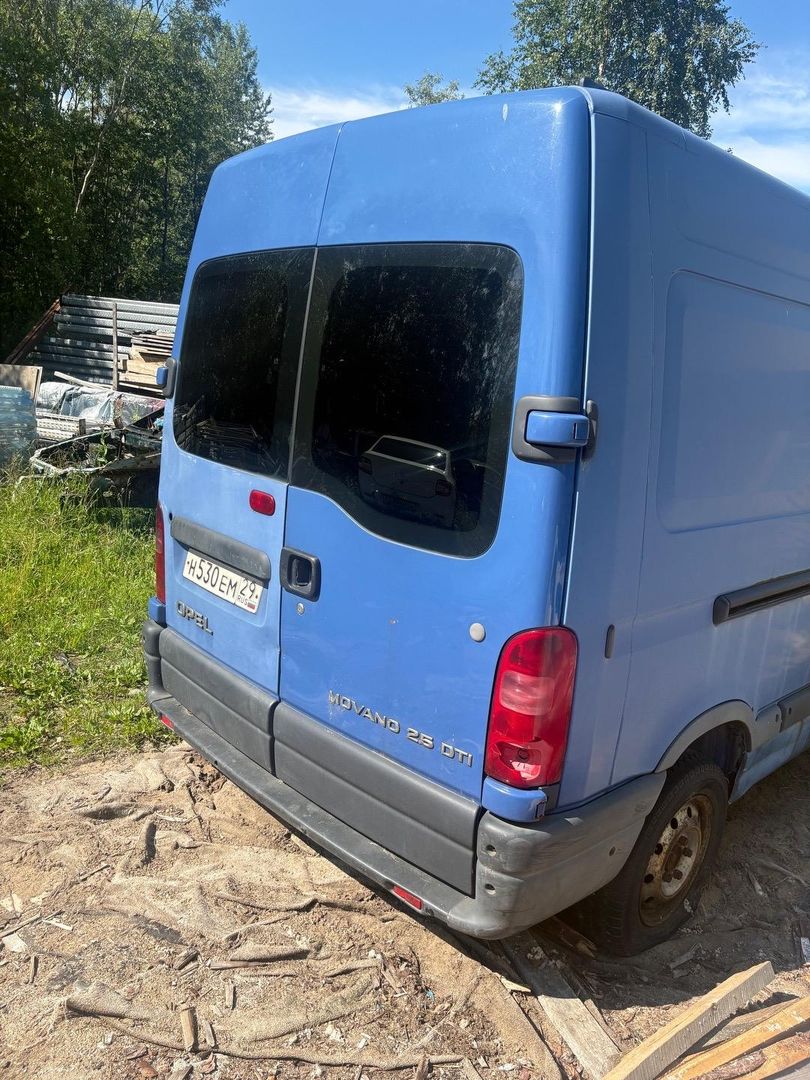 дверь задняя распашная правая Opel Movano A 1999, дизель, синий, микроавтобус, передний привод