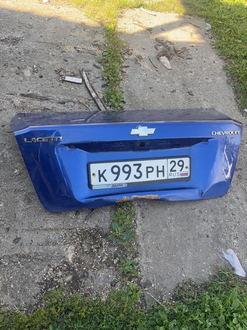крышка багажника (дверь 3-5) Chevrolet Lacetti 1 поколение 2010, МКПП, синий, седан