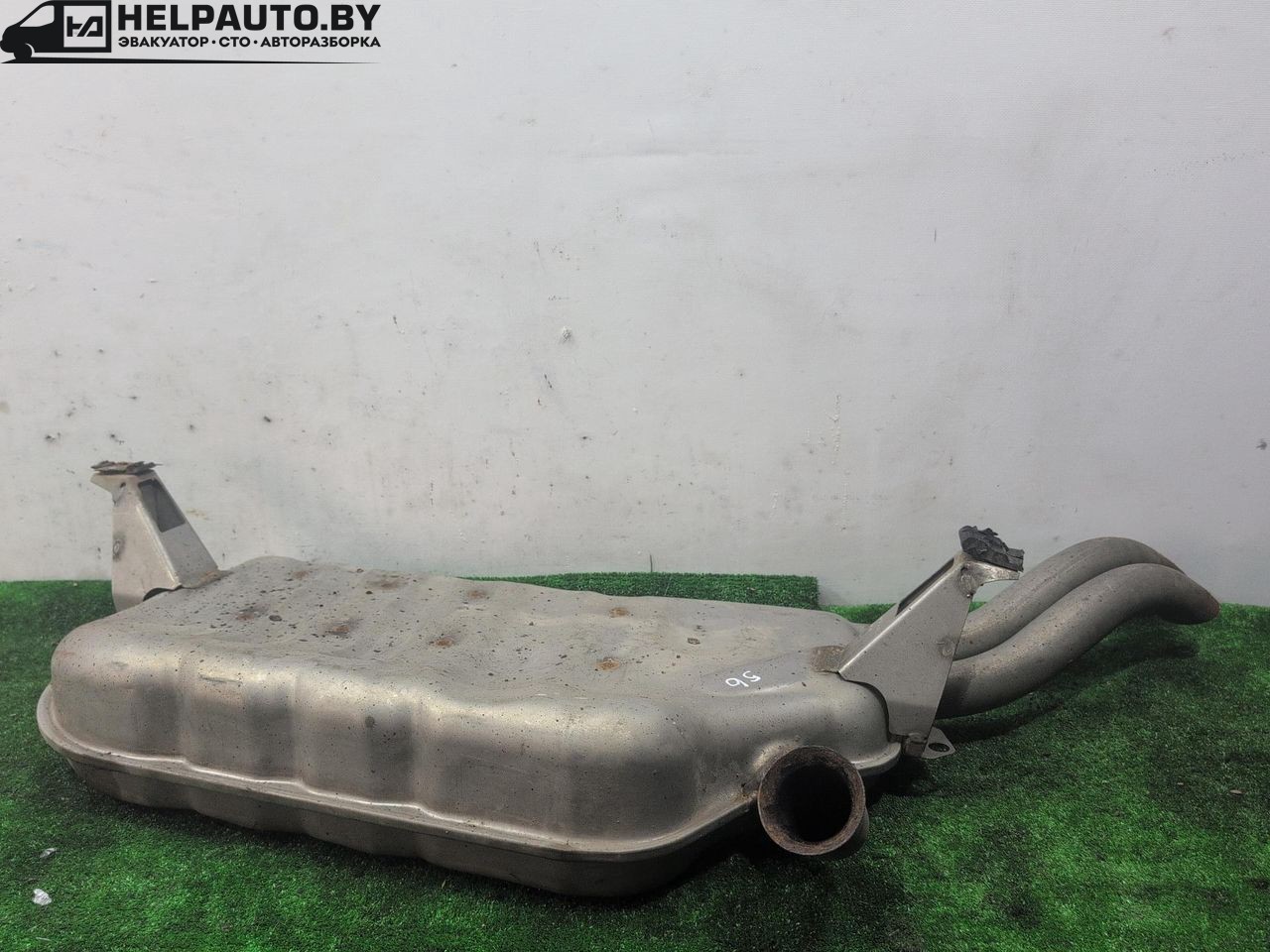 глушитель Renault Laguna 2 поколение 2001, 1.9 л., дизель, МКПП, чёрный, хетчбэк 5 дв., передний привод - фото №1