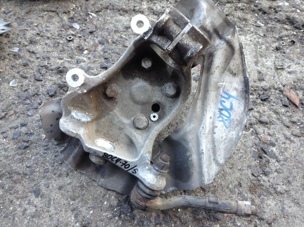кулак поворотный правый BMW 7 серия E65/E66/E67 [рестайлинг] 2007, 3.0 л., M57 D30 (306D3), дизель, АКПП, седан