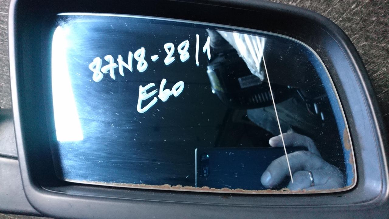стекло зеркала наружного правого BMW 5 серия E60/E61 [рестайлинг] 2008, 2.0 л., N47 D20 A, дизель, АКПП, универсал
