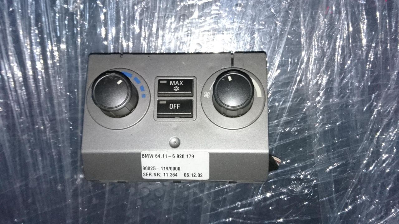 блок управления печки / климат-контроля BMW 7 серия E65/E66/E67 2003, 4.4 л., бензин, АКПП, седан, 64116920179, 6920179
