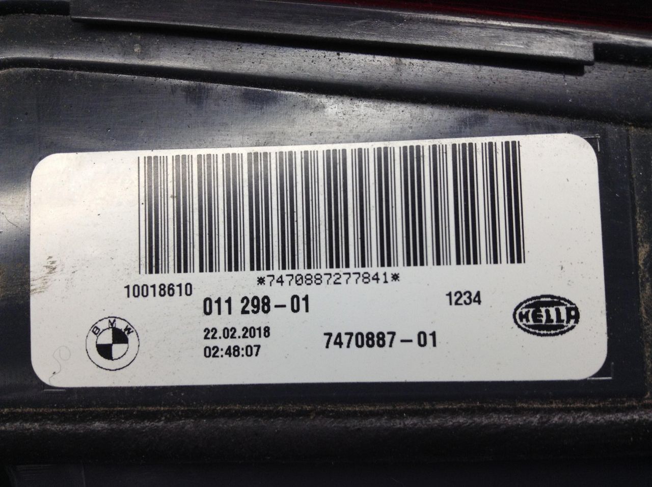 фонарь крышки багажника левый BMW X5 F15 2018, 3.0 л., N57 D30 C, дизель, АКПП, белый, внедорожник 5 дв., 7470887