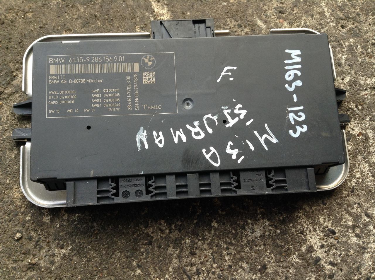 блок управления светом BMW X3 F25 2013, 2.0 л., N47 D20 C, дизель, АКПП, белый, внедорожник 5 дв., 9286156, 61359286156