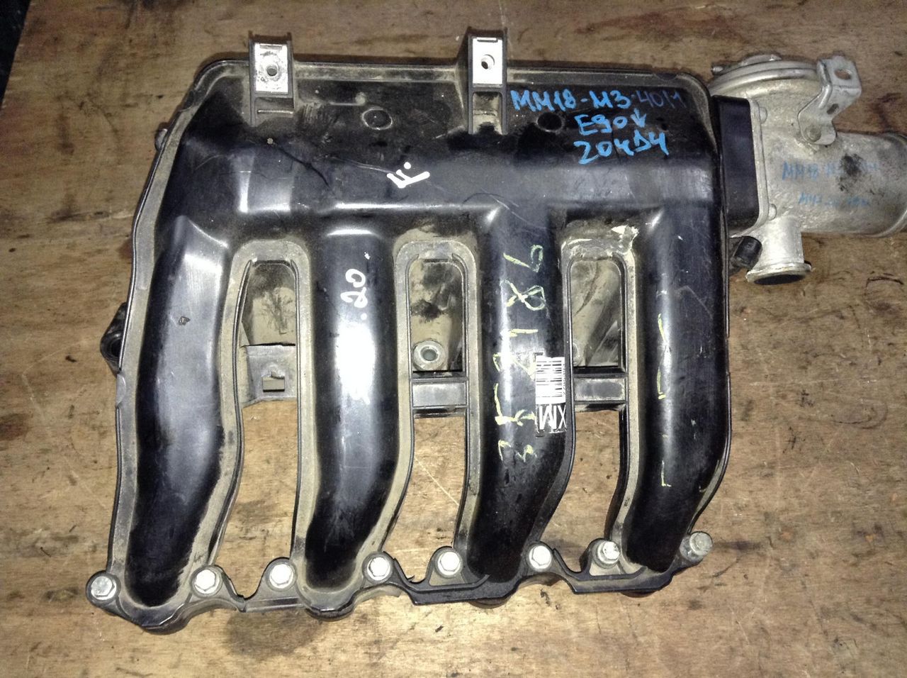 коллектор впускной BMW 3 серия E90/E91/E92/E93 2005, 2.0 л., M47 D20 (204D4), дизель, АКПП, седан, 7795393