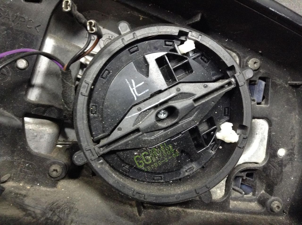 электромоторчик зеркала наружнего BMW 5 серия E60/E61 2006, 3.0 л., M57 D30 (306D3), АКПП, седан