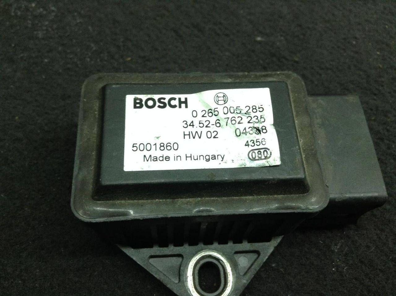датчик ускорения BMW 5 серия E60/E61 2004, 3.0 л., N52 B30 A, бензин, АКПП, седан, 6762235
