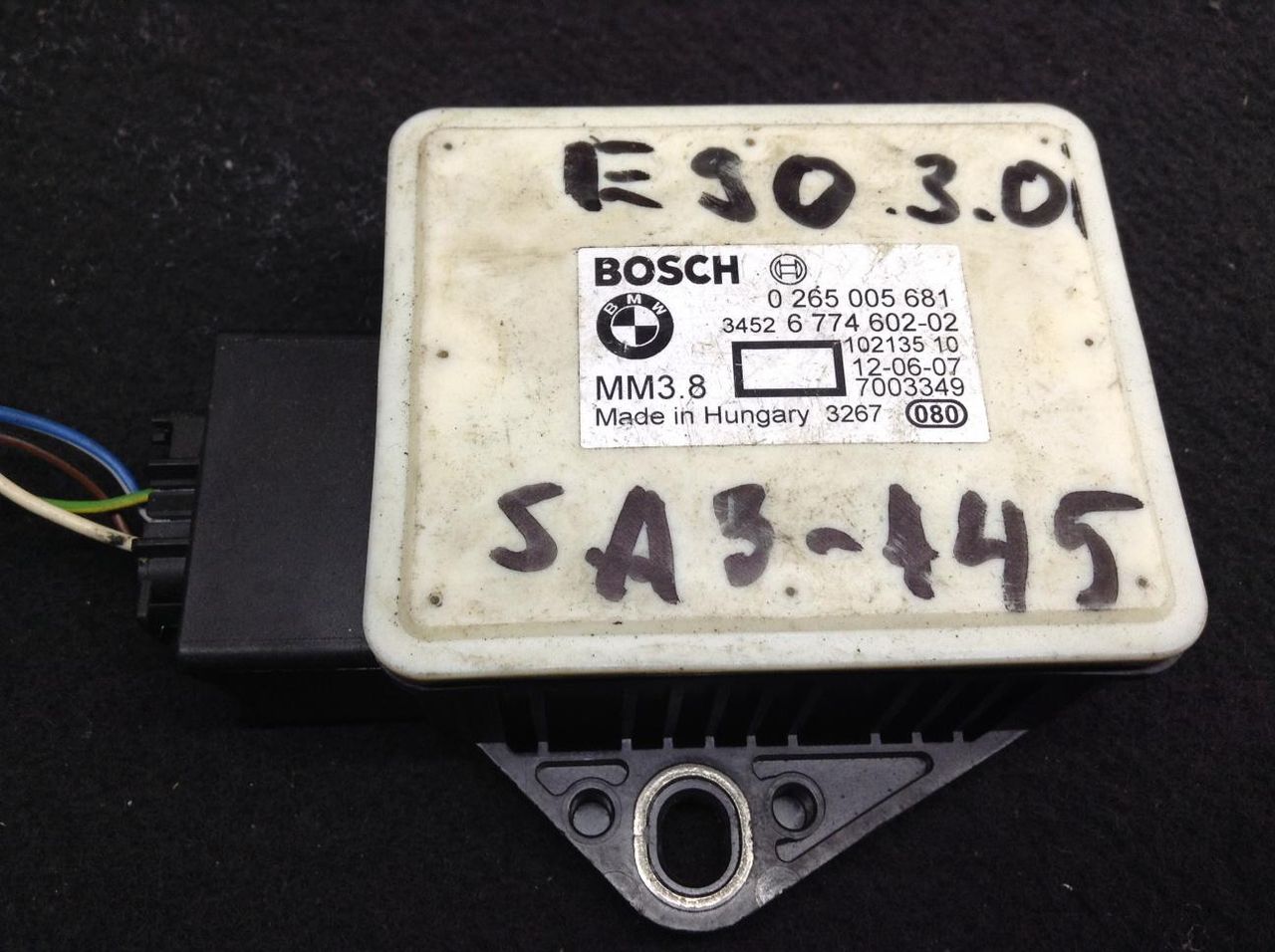 датчик ускорения BMW 3 серия E90/E91/E92/E93 2007, 3.0 л., N52 B30 A, бензин, АКПП, седан, 6774602