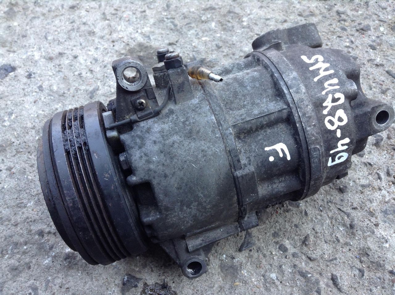 компрессор кондиционера BMW 3 серия E46 2003, 2.0 л., M47 D20 (204D4), дизель, АКПП, седан, 6905643, 64526905643