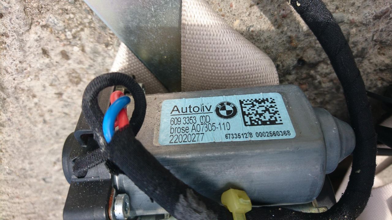 ремень безопасности BMW 7 серия F01/F02 2010, 4.4 л., N63 B44 A, бензин, АКПП, седан, 9164504