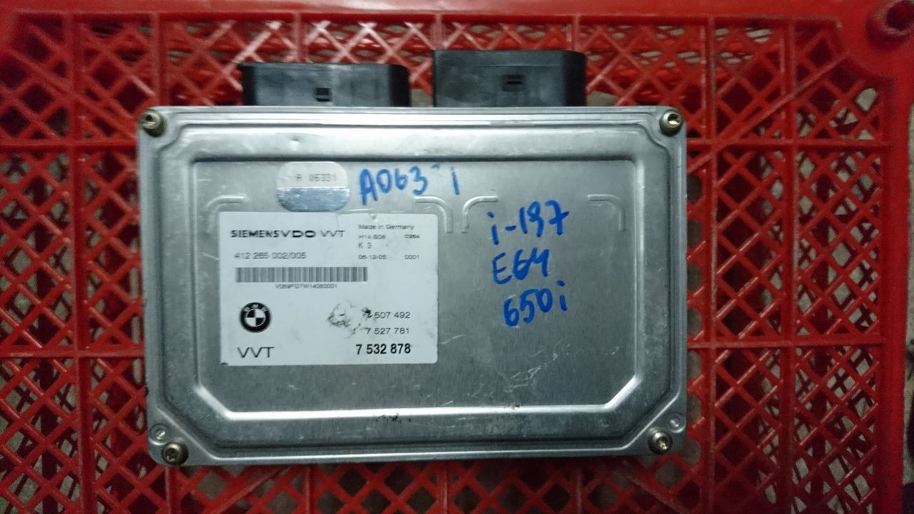 Блок управления Valvetronic (валвотроник) BMW 6 серия E63/E64 2007, 4.8 л., N62 B48 B, бензин, АКПП, купе, 7532878, 412265002005