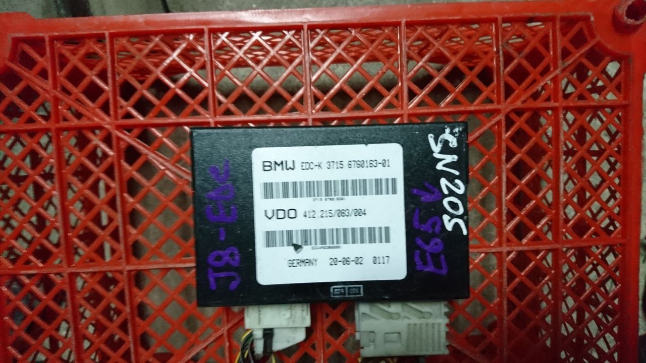 блок управления EDC BMW 7 серия E65/E66/E67 2002, 4.4 л., бензин, АКПП, седан, 37156760163, 412215083004