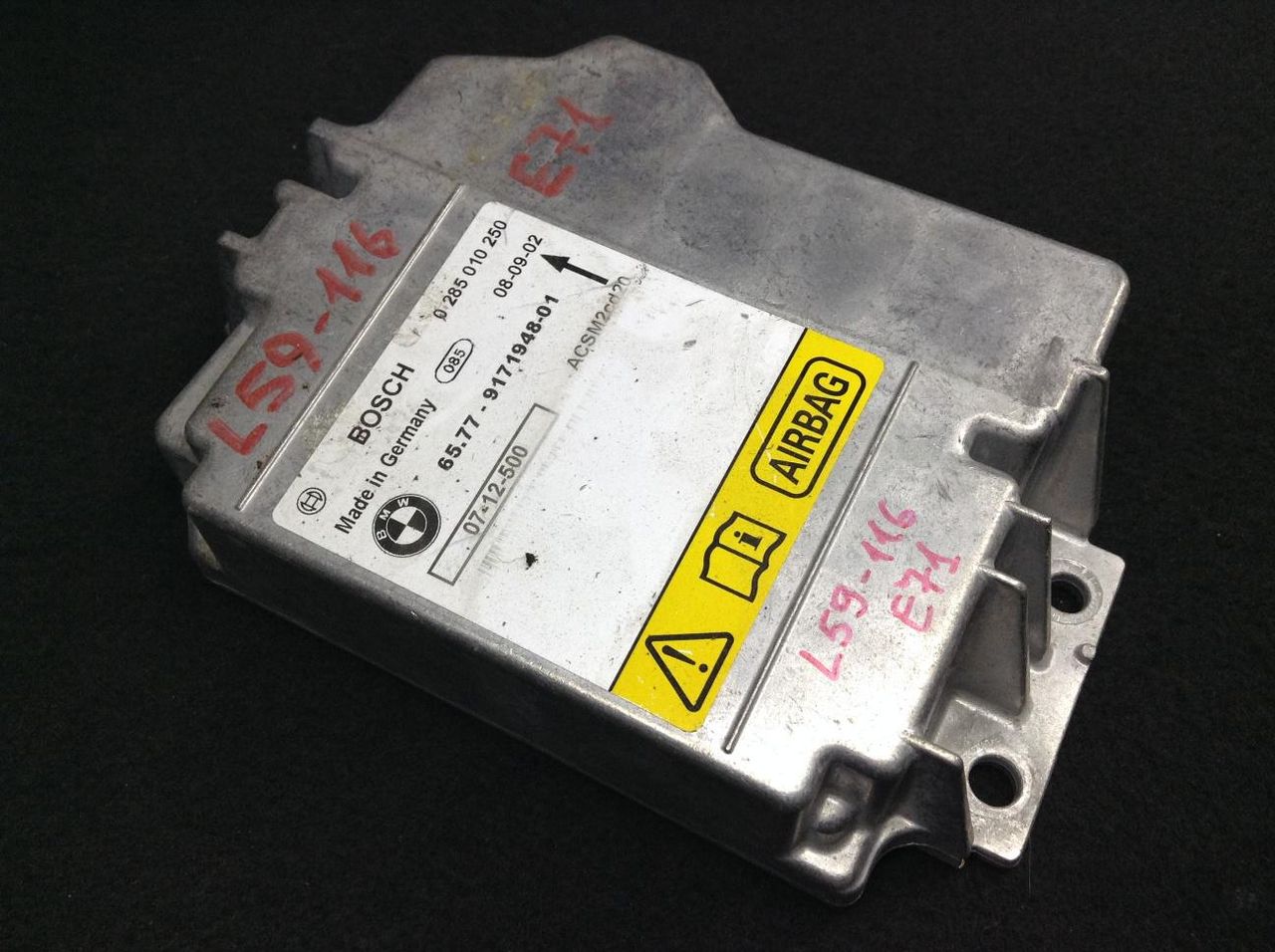 блок AirBag BMW X6 E71/E72 2011, 3.0 л., N57 D30 A, дизель, АКПП, внедорожник 5 дв., 9171948