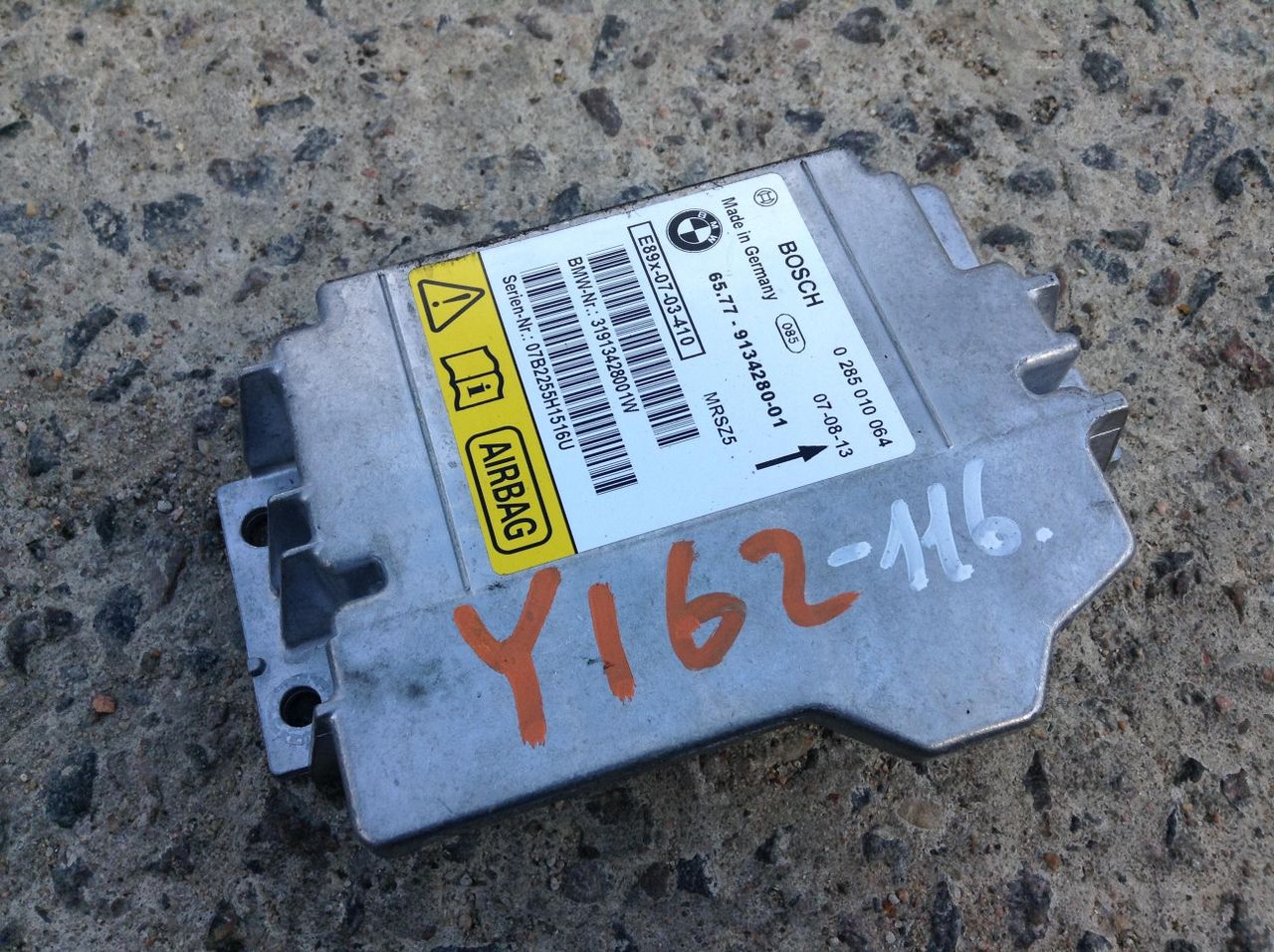 блок AirBag BMW 3 серия E90/E91/E92/E93 [рестайлинг] 2008, 3.0 л., N54 B30 A, бензин, АКПП, седан, 9134280