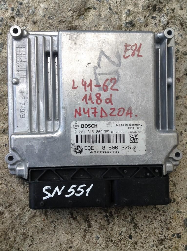 блок управления двигателем BMW 1 серия E81/E82/E87/E88 2006, 2.0 л., N47 D20 A, дизель, АКПП, хетчбэк 5 дв., 8506375, 8577664