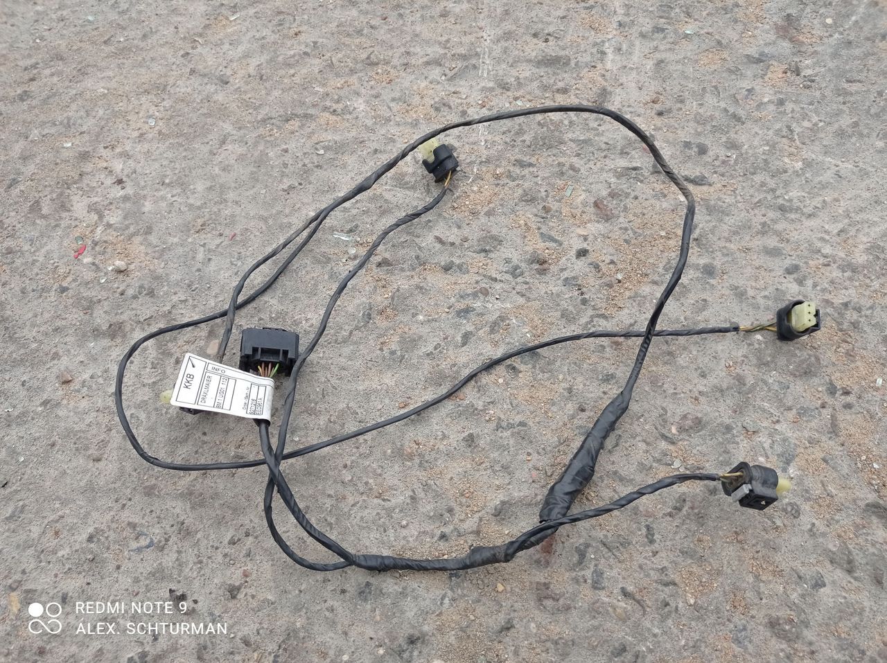 проводка датчиков парковки BMW X3 F25 2013, 2.0 л., N20 B20 A, бензин, АКПП, внедорожник 5 дв., 9271216