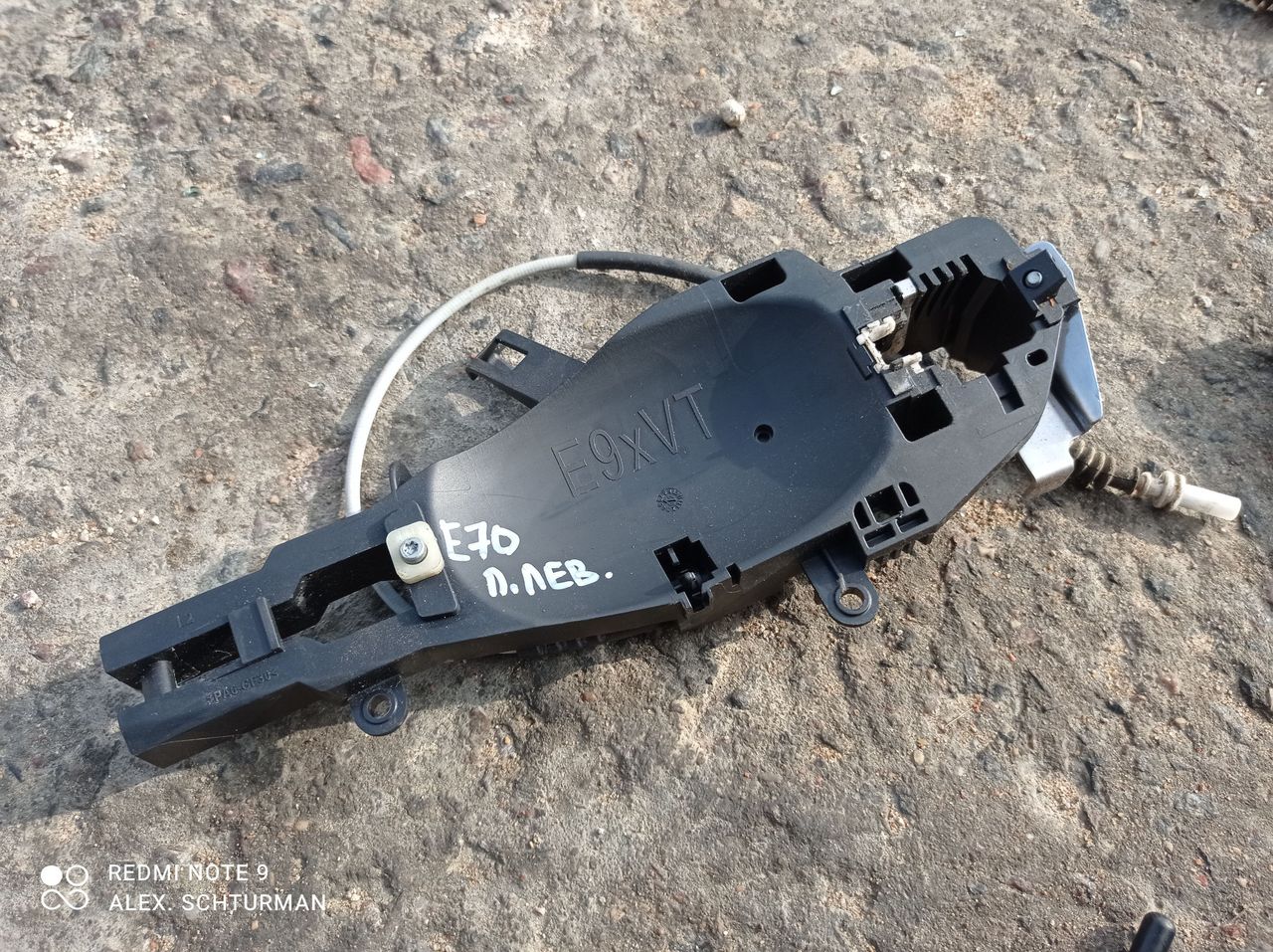 скелет ручки двери передней левой BMW X5 E70 2007, 3.0 л., N52 B30 A, бензин, АКПП, внедорожник 5 дв.