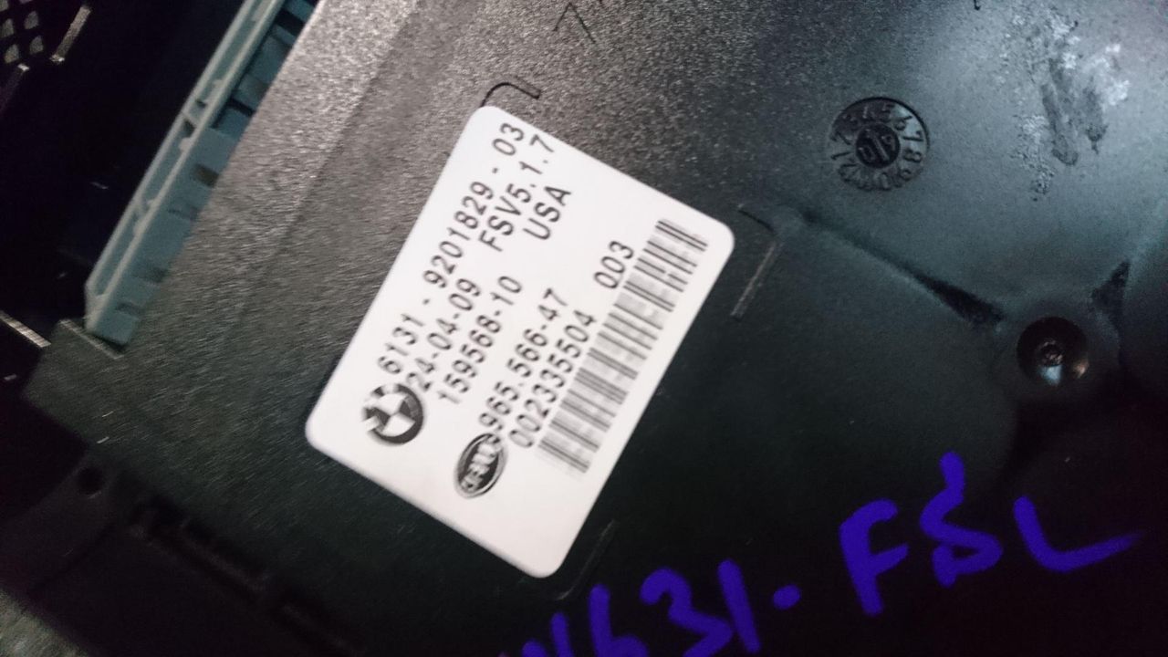 фонарь салона (плафон) BMW X5 E70 2009, 4.8 л., N62 B48 A, бензин, АКПП, внедорожник 5 дв., 61319201829, 9201829