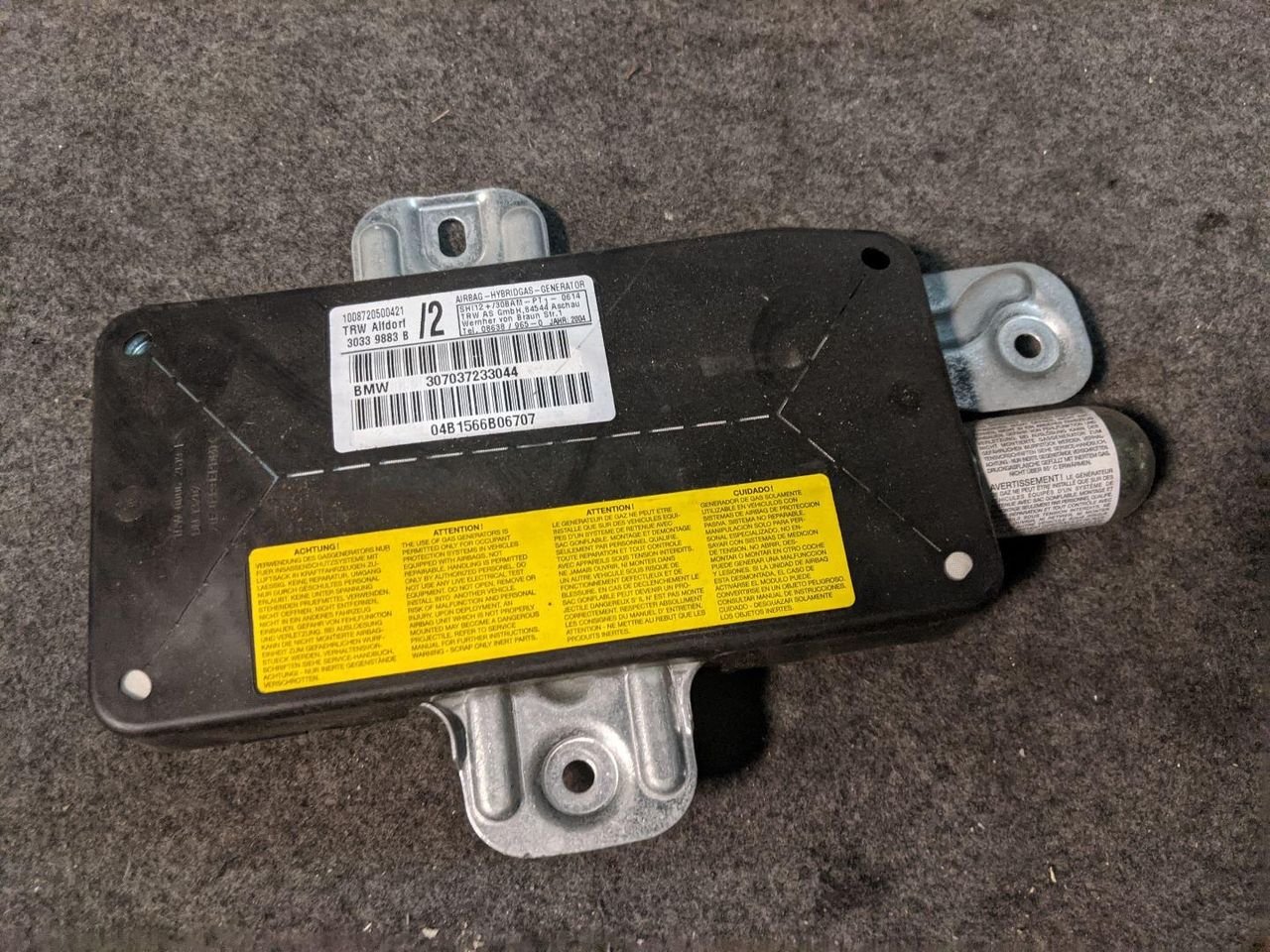 подушка безопасности дверная BMW X5 E53 [рестайлинг] 2004, 3.0 л., M57 D30 (306D2), дизель, АКПП, внедорожник 5 дв., 7037233, 72127037233, 30339883B