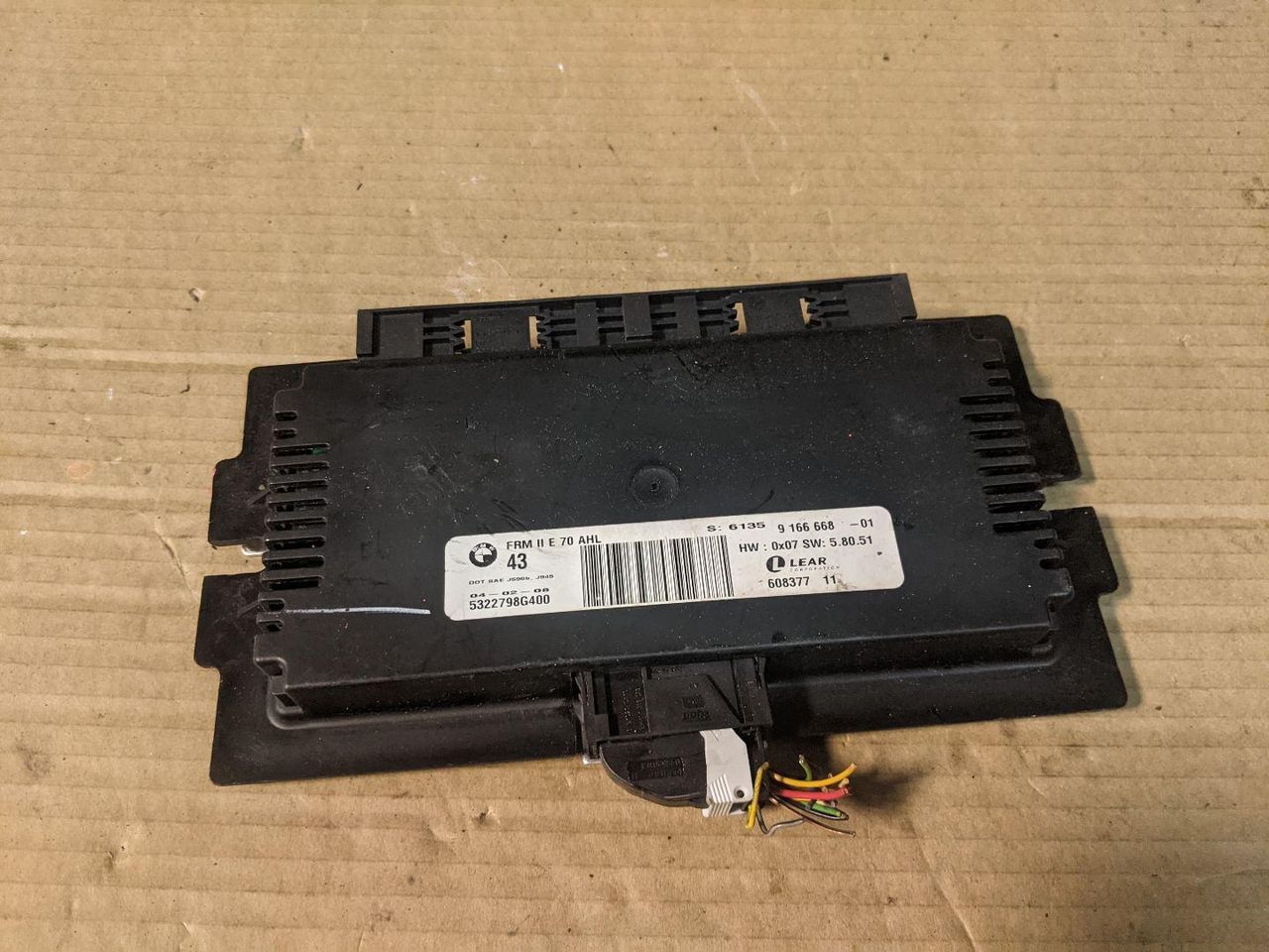блок управления светом BMW X5 E70 2007, 4.8 л., N62 B48 A, бензин, АКПП, 9166668, 61359166668