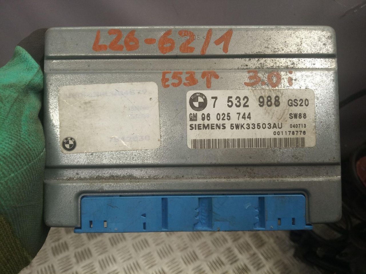 блок управления АКПП BMW X5 E53 [рестайлинг] 2004, 3.0 л., M54 B30 (306S3), бензин, АКПП, внедорожник 5 дв., 7532988, 7542038