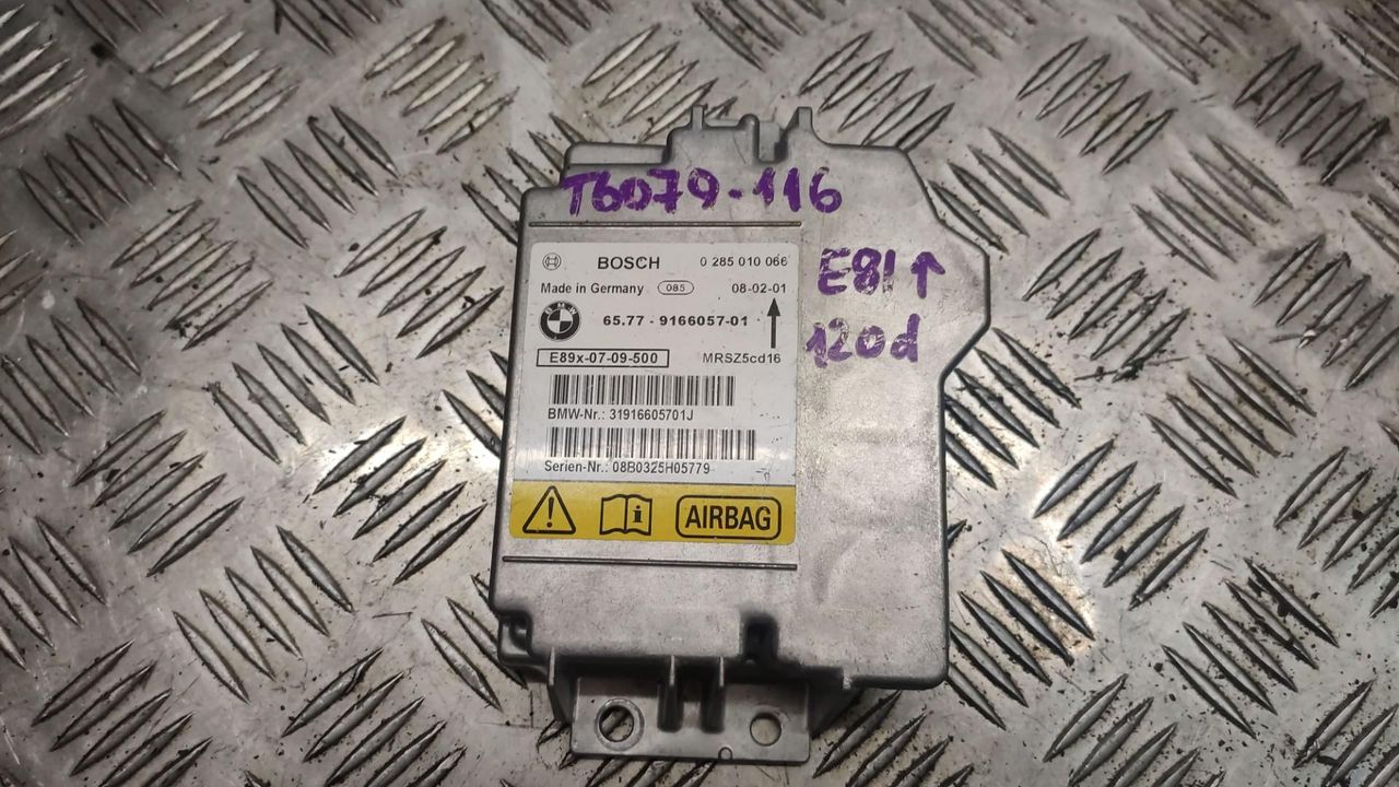 блок AirBag BMW 1 серия E81/E87 [рестайлинг] 2008, 2.0 л., N47 D20 A, дизель, АКПП, хетчбэк 5 дв., 9166057