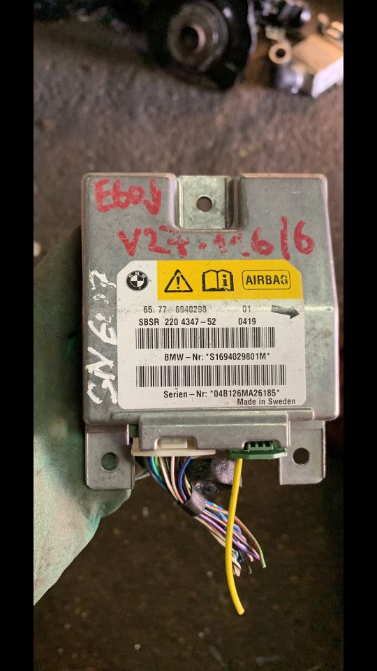 блок AirBag BMW 5 серия E60/E61 2005, 2.5 л., бензин, АКПП, универсал, 65776940298