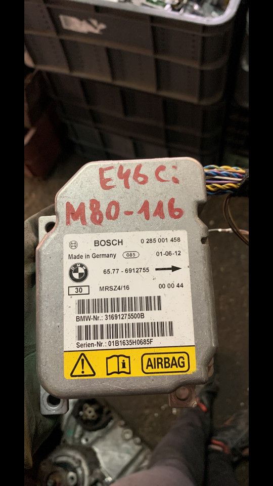 блок AirBag BMW X5 E53 2001, 4.4 л., бензин, АКПП, внедорожник 5 дв., 65776912755, 0285001458