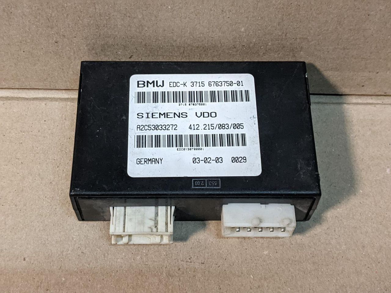 блок управления EDC BMW 7 серия E65/E66/E67 2003, 4.4 л., бензин, АКПП, седан, 37156763750, A2C53033272, 6763750