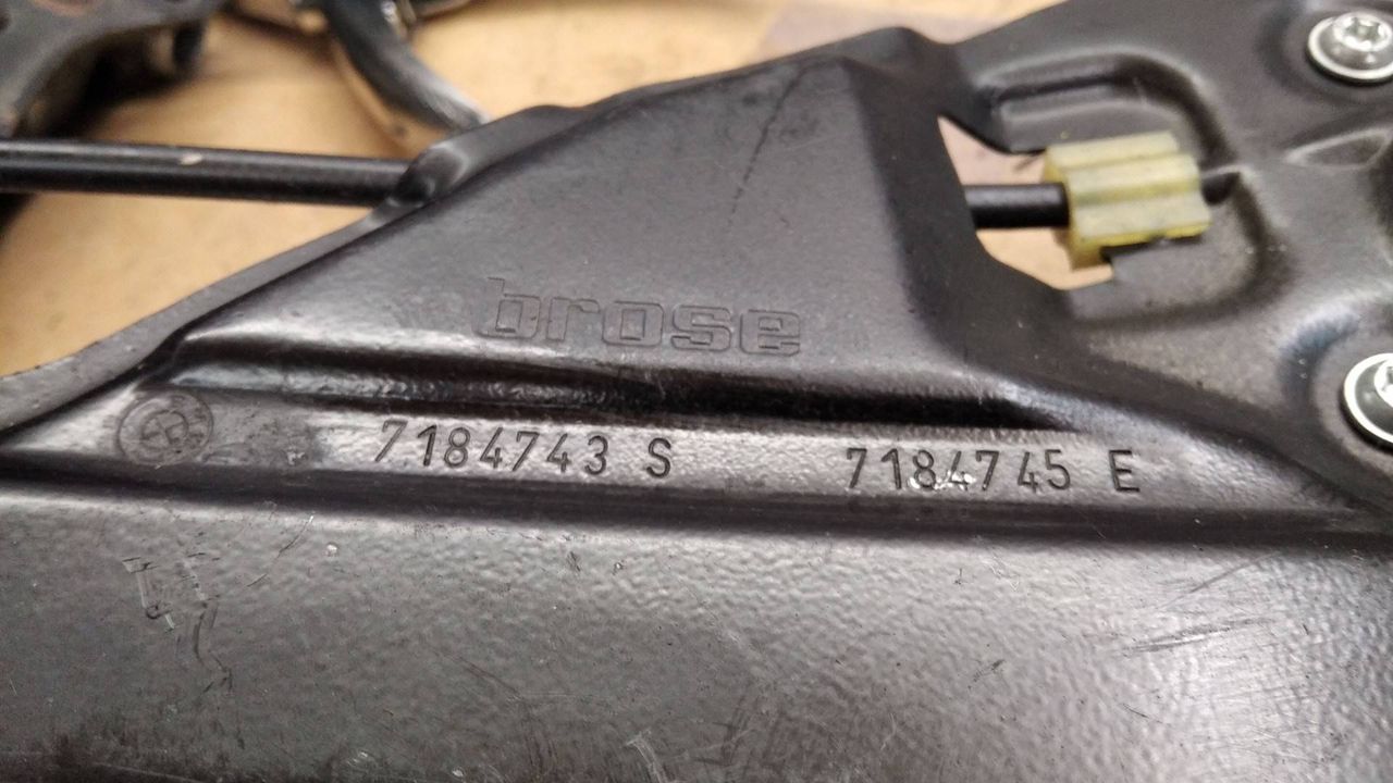 стеклоподъемник задний левый BMW 5 серия E60/E61 2005, 7184743, 7184745