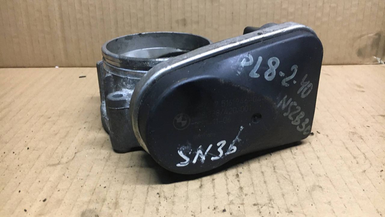 заслонка дроссельная BMW 5 серия E60/E61 2006, 3.0 л., бензин, АКПП, седан, 7516946