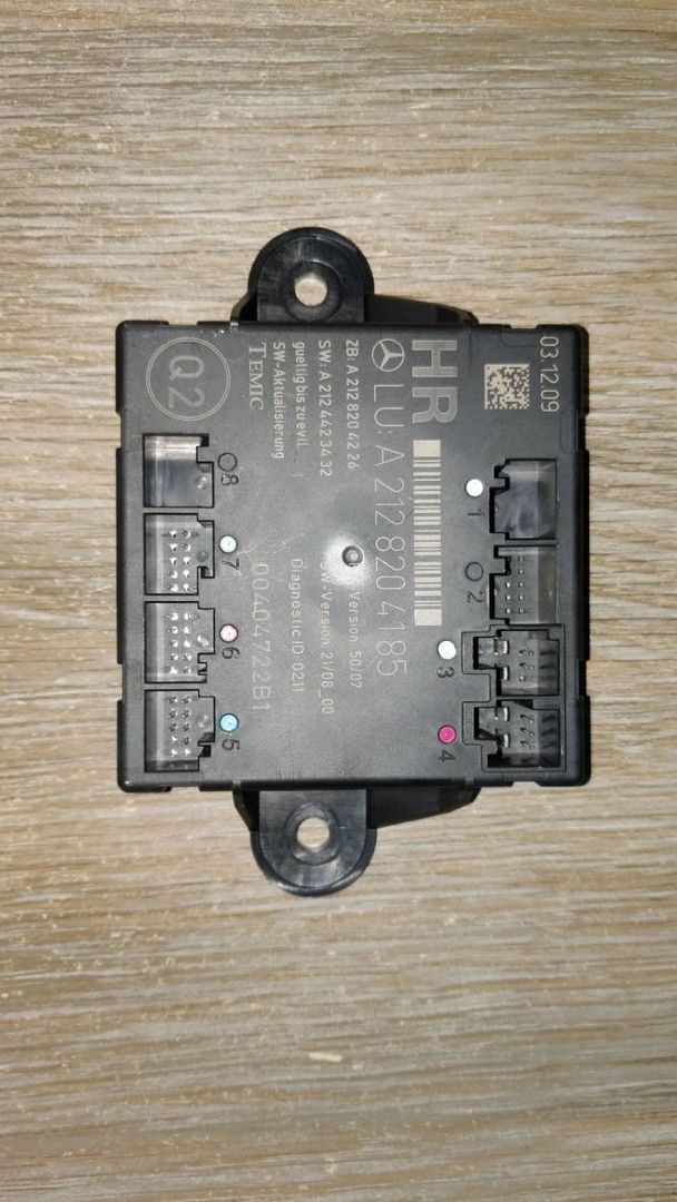 модуль управления двери Mercedes-Benz E-Класс W212/S212/C207/A207 W212 2010, 2.2 л., дизель, АКПП, седан, задний привод, правый руль, A2128204185, 00404722B1