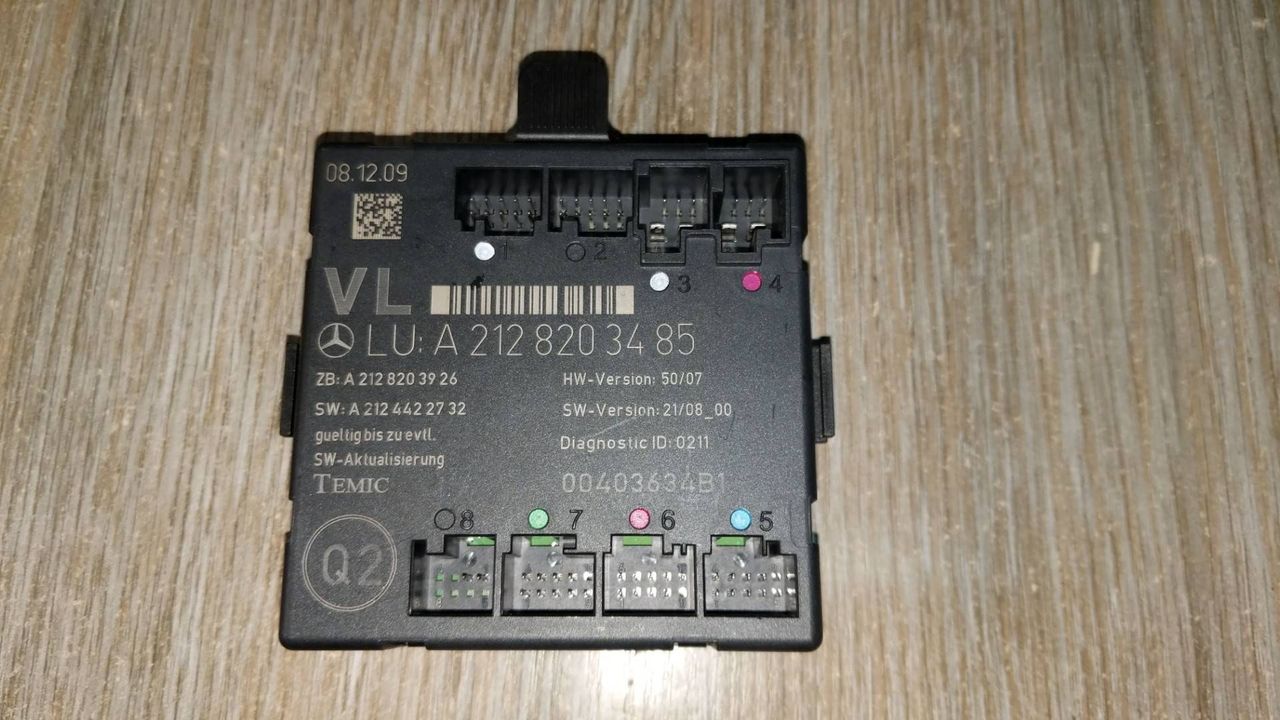 модуль управления двери Mercedes-Benz E-Класс W212/S212/C207/A207 W212 2010, 2.2 л., дизель, АКПП, седан, задний привод, правый руль, 2128203485, 00403634B1